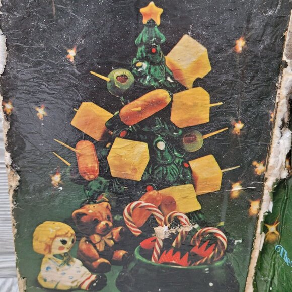 Avon Merry Christmas Tree Holiday Hostess Appetizer Vtg Retro - Picture 14 of 14